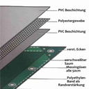 fehér 650 g/m² PVC 4 x 5m (20m²) ponyva-0