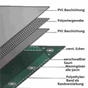 zöld 650 g/m² PVC 2,5 x 6m (15m²) ponyva-0