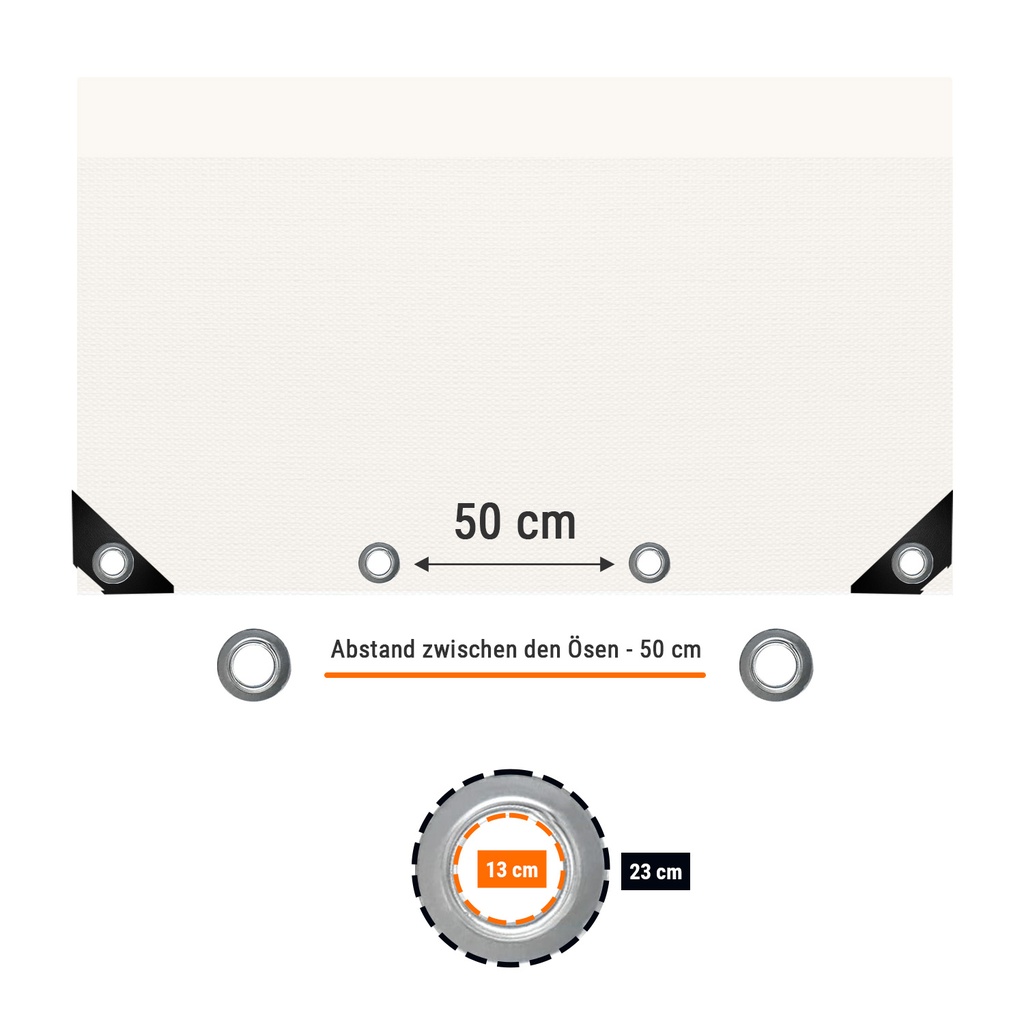 fehér 650 g/m² PVC 4 x 5m (20m²) ponyva-2