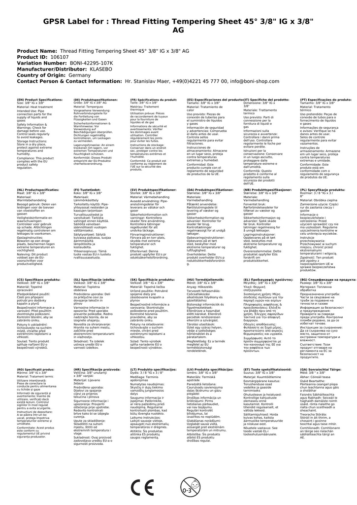 Menetes idom temperöntvény könyök 45° 3/8" belső menet x 3/8" külső menet-1