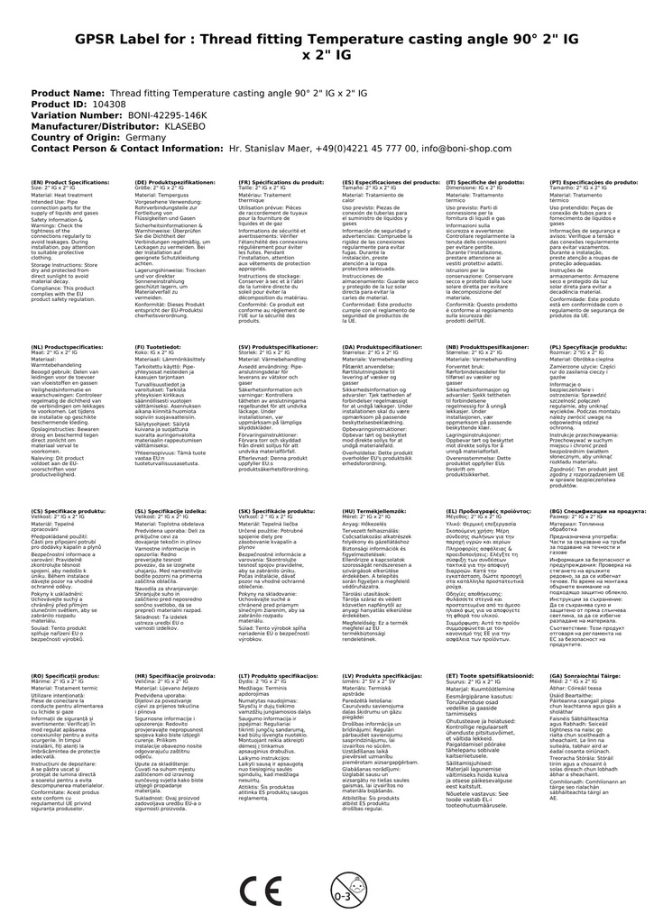 Menetes szerelvény temperöntvény könyök 90° 2" belső menet x 2" belső menet-1