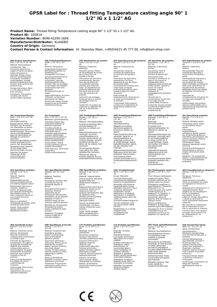 Menetes idom temperöntvény könyök 90° 1 1/2" IG x 1 1/2" AG-1