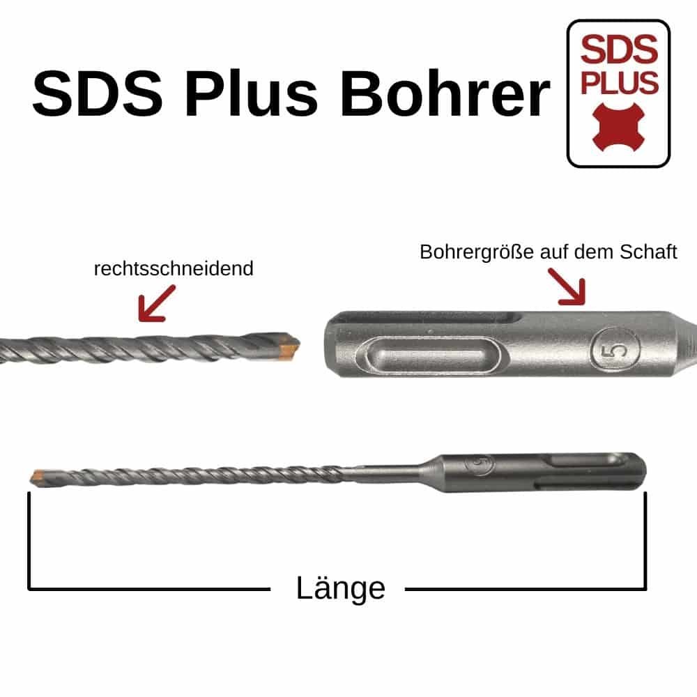 Kalapácsfúró SDS-PLUS 4-vágó Ø 5,0mm x 110mm hossz-0