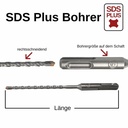 Kalapácsfúró SDS-PLUS 4-vágó Ø 5,0mm x 110mm hossz-0