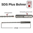 Kalapácsfúró SDS-PLUS 4-vágó Ø 6,0mm x 160mm hosszúság-0