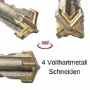 Kalapácsfúró SDS-PLUS 4-vágó Ø 14,0mm x 160mm hosszúság-1