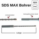 Kalapácsfúró SDS-MAX 4-vágó Ø 20, 0mm x 520mm hosszúság-0