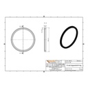 KG Pótló ajaktömítés DN/OD 200 (KG PVC)-1