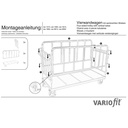 Támasztó négypaneles kocsi 500 kg Típus S (TG)-0