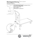 Tolókars kocsi 250 kg Típus M + EasySTOP-0