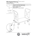 Kétszeres tolókaros kocsi 250 kg Típus M + EasySTOP-0