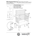 Drahtgitter négyfalú kocsi 400 kg Típus S + EasySTOP-0