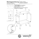 Asztalkocsi 250 kg 2 rakfelülettel M típus + EasySTOP-0