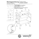 Asztalkocsi 250 kg 3 rakfelülettel magas tolófogantyúval M típus + EasySTOP-0