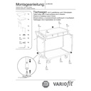 Asztalkocsi 250 kg 2 zárható fiókkal, magas tolókarral + EasySTOP-0