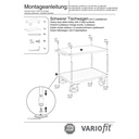 Nehéz asztali kocsi 500 kg 2 rakodófelülettel Típus M + EasySTOP-0