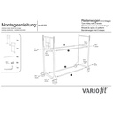 Kerékpárkocsi 300 kg 2 szintes termoplasztikus gumibevonat 1205 x 780 x 1430 mm-1