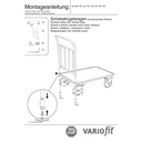 Tolókarral ellátott kocsi 400 kg 4 függőleges csövekkel Típus M + EasySTOP-0