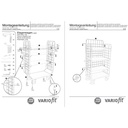 Magas háromoldalú szállítókocsi csomag 4 polccal 500 kg típus L + EasySTOP-0