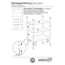 Nehéz asztalkocsi 1000 kg 3 rakodófelülettel M típus + EasySTOP-0