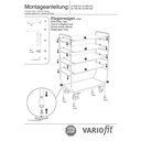 Magas emeletes kocsi 5 polccal 250 kg teherbírás Típus M + EasySTOP-0