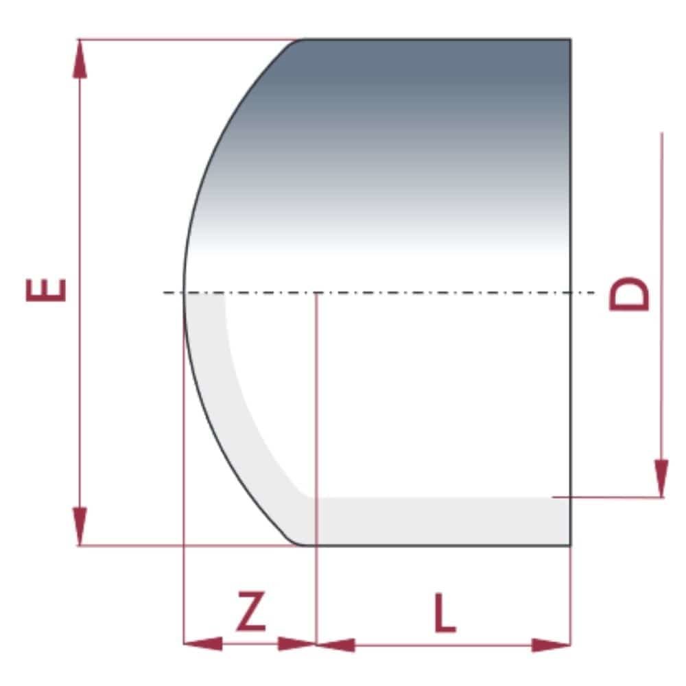 PVC-U kupak ragasztóhüvely 20 mm PN16-0