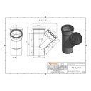 KGEA Elágazás DN/OD 110/110 45 fok-1