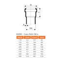 KGEA elágazás DN/OD 160/110 45 fok-0