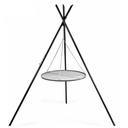 Forgó grill „TIPI“ 210 cm + Grillrács 80 cm rozsdamentes acélból