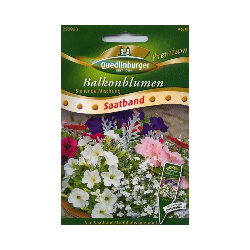 Saatband Balkonblumen, álló keverék