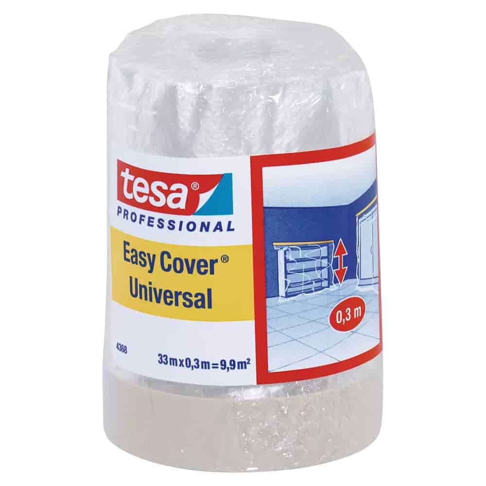 tesa Easy Cover 4368 Premium Malerkrepp mit Abdeckfolie 300 mm x 33 m (világosbézs-matt)