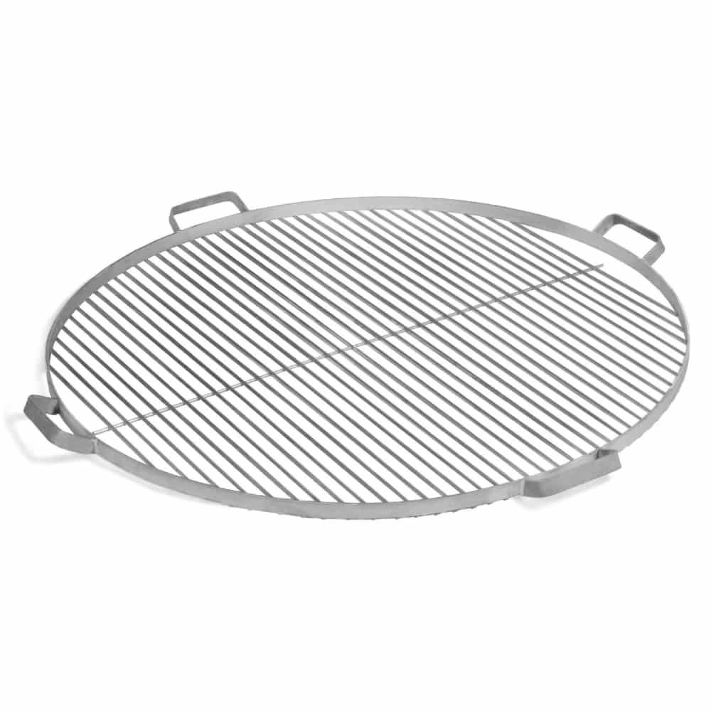 Rozsdamentes acél grillrács tűzrakóhoz 60 cm, 4 fogantyúval