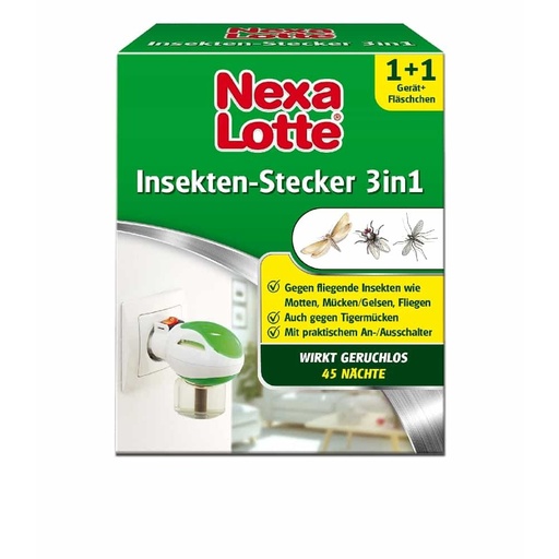 [BONI-3902] NEXA LOTTE® Rovarvédelem 3 az 1-ben - 1 készülék 35 ml hatóanyaggal